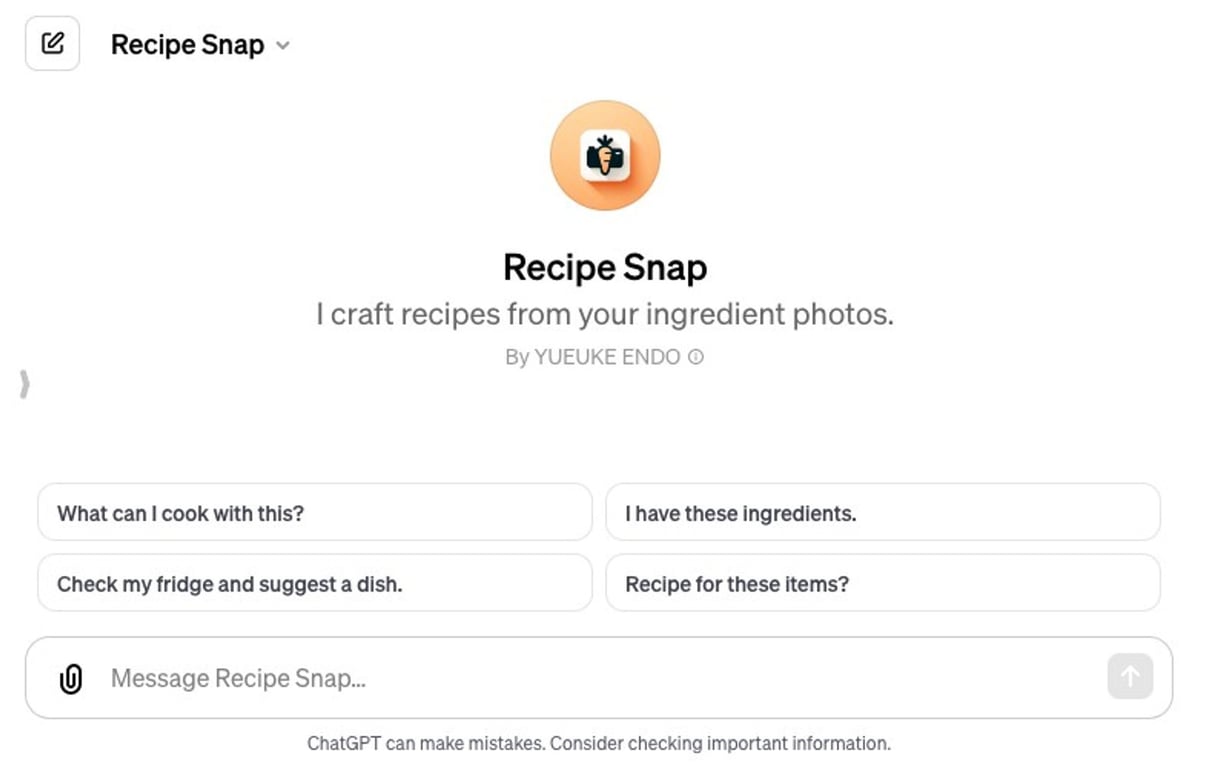 Recipe Snap