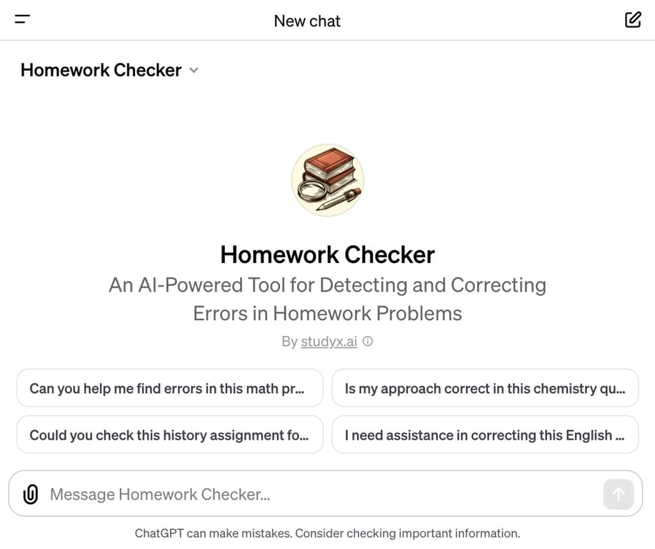 Homework Checker   Homework