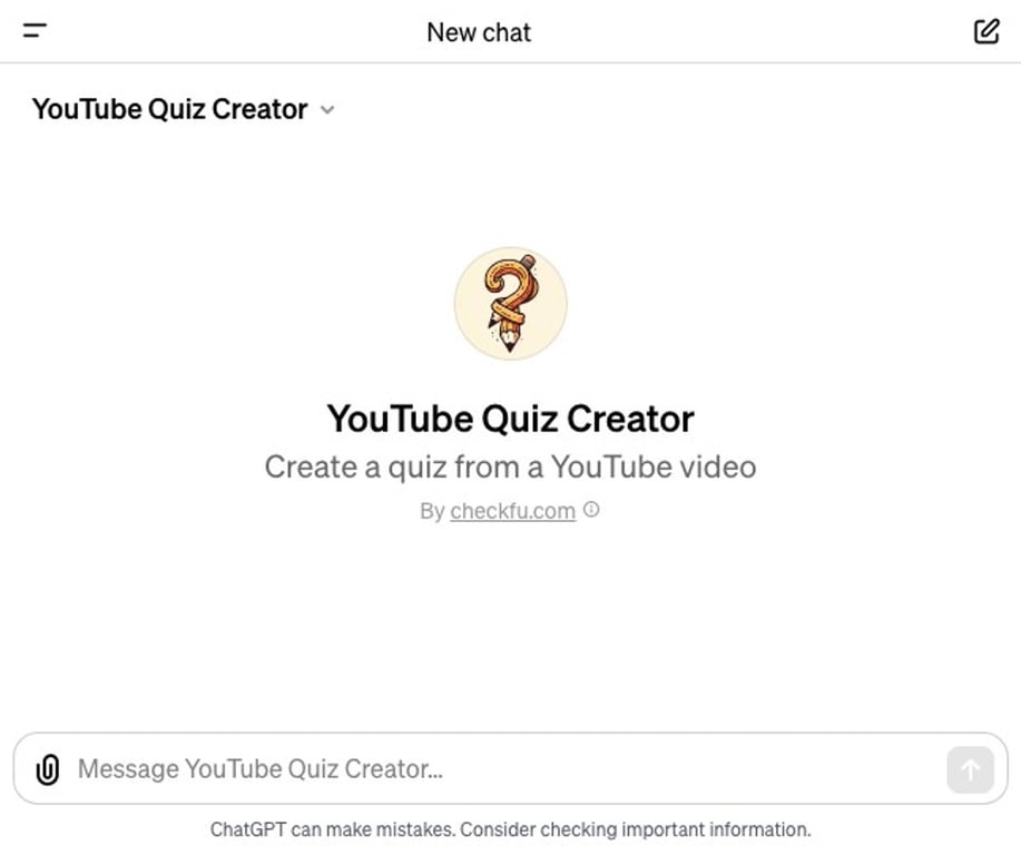 YouTube Quiz Creator