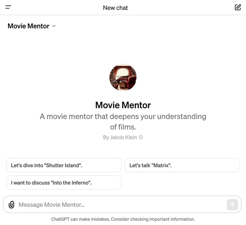 Movie Mentor