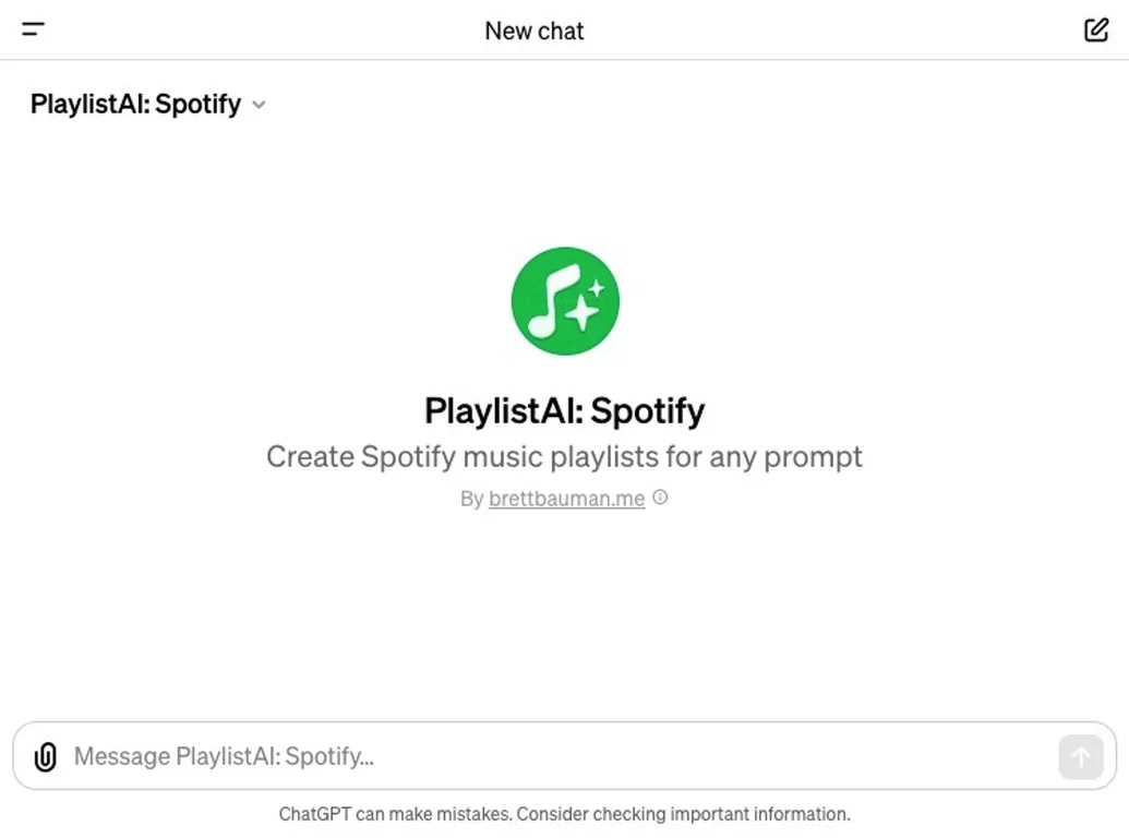 PlaylistAI: Spotify